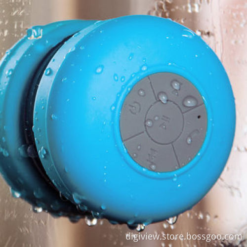 Shower Suction Cup Bluetooth Speakers with Waterproof IPX4 Level and Hands-free Phone Call